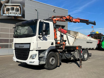 DAF CF 330 FA 2-Achs Kipper Kran Funk+Greiferst - Самосвал: фото 1