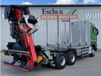 Лесовоз, Автоманипулятор MAN TGX 33.580 6x4 BB Kurzholzaufbau / Kran: фото 5