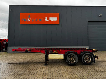 Полуприцеп-контейнеровоз/ Сменный кузов Krone 2-assig 20FT chassis, BPW + trommel, luchtvering, leeggewicht: 3.180kg: фото 3