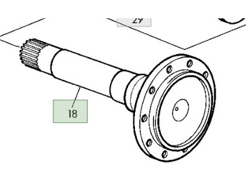 Ось и запчасти JOHN DEERE