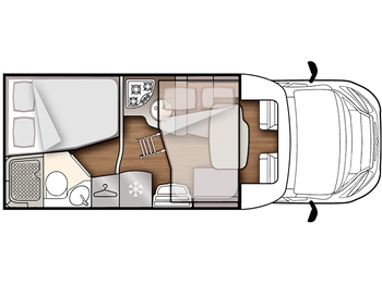 Новый Полуинтегрированный автодом FORSTER T 649 SB Dachklima, Sat, Radio, Markise, Solar: фото 1