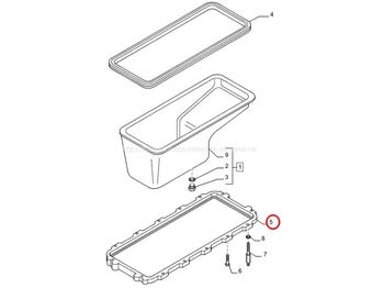 Масляный поддон для Самосвалов FPT IVECO CASE FPT IVECO CASE Cursor11 F3GFE613A B001 5801863562/5801690111 Sump holder 504160436: фото 4