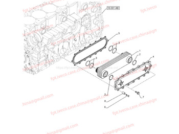 Новый Прокладка двигателя OEM Engine Cursor9 Euro 6 F2CFE612 A/B/D F2CFE614A*B041/F2CGE614F*V004 5802431166 GASKET - OIL HEAT EXCHANGER COVER F504128027: фото 2 Новый Прокладка двигателя OEM Engine Cursor9 Euro 6 F2CFE612 A/B/D F2CFE614A*B041/F2CGE614F*V004 5802431166 GASKET - OIL HEAT EXCHANGER COVER F504128027: фото 2