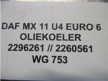 Двигатель и запчасти для Грузовиков DAF 2296261 // 2260561 OLIEKOELER DAF MX 11 U MOTOR MODEL 2022: фото 5