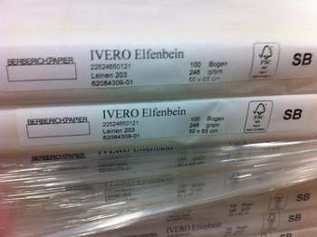 Печатное оборудование Fine paper Ivero ivory board linen: фото 2