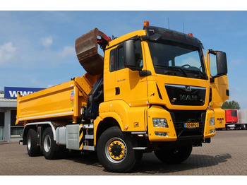 Автоманипулятор MAN TGS 33.420 2 Zijdige kipper + kraan 6x6 Stuur as: фото 2