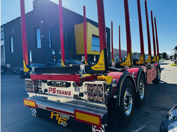 Новый Прицеп лесовоз HYDROFAST Przyczepa 3 osiowa / 3 axles timber transport trailer / Remorque à 3 essieux pour le transport de bois / 3-Achs-Rungenanhänger / 3-tengelyes-rönkszállító-pótkocsi / Remorcă pentru transportul lemnului: фото 3