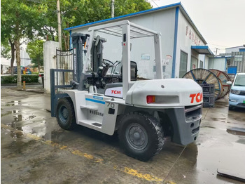 Дизельный погрузчик TCM FD70 japan brand 7 ton forklift used Customizable mast clamp side shift: фото 2