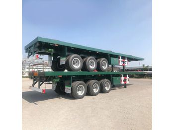 Полуприцеп бортовой/ Платформа Tri axle Container Flatbed Semi Trailer: фото 3 Полуприцеп бортовой/ Платформа Tri axle Container Flatbed Semi Trailer: фото 3