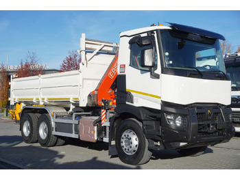 Самосвал, Автоманипулятор RENAULT C380 E6 6×4 / HDS Fassi F135 2700 MTH / Range 8 m / 5.6 t lifting capacity / 3-side tipper / Bortmatic: фото 2 Самосвал, Автоманипулятор RENAULT C380 E6 6×4 / HDS Fassi F135 2700 MTH / Range 8 m / 5.6 t lifting capacity / 3-side tipper / Bortmatic: фото 2