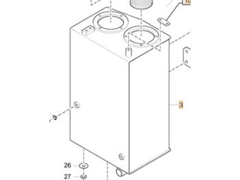 Бак для гидравлической жидкости CASE