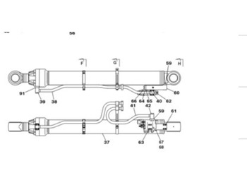 Гидравлический цилиндр CASE