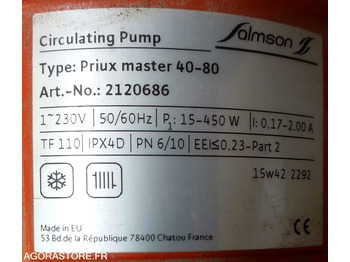 Промышленное климатическое оборудование Pompe de chauffage Salmson - Circulateur PRIUX MASTER 40 - 80 / 250 Entraxe 250: фото 3