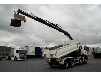 Самосвал, Автоманипулятор MAN TGS 35.420 / 8x4 / WYWROTKA 2 STRONNA / HYDROBURTA / BORDMATIC: фото 4