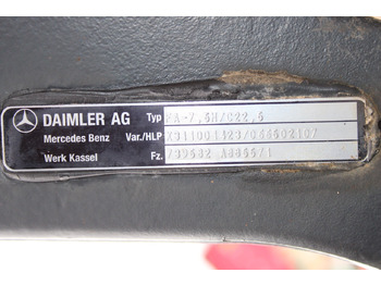 Передняя ось для Грузовиков AXA FATA MERCEDES ACTROS HYDRODRIVE FA-7,5H-C22,5 A9603311701, X311001423, A9605530104: фото 3