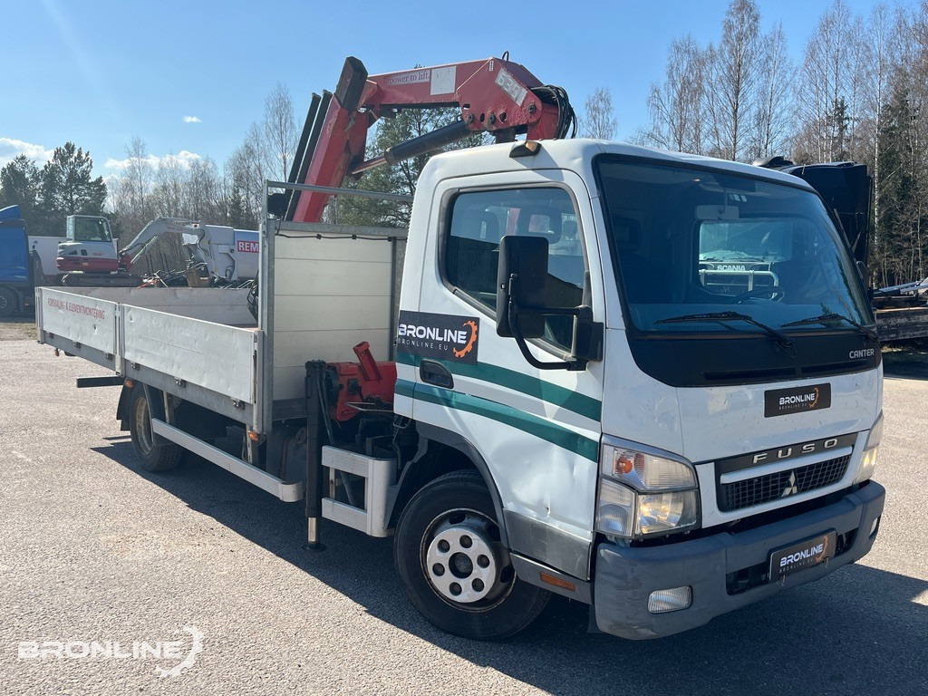 2011 Mitsubishi Fuso Canter + HMF 635K3 - Грузовик бортовой/ Платформа: фото 2 2011 Mitsubishi Fuso Canter + HMF 635K3 - Грузовик бортовой/ Платформа: фото 2