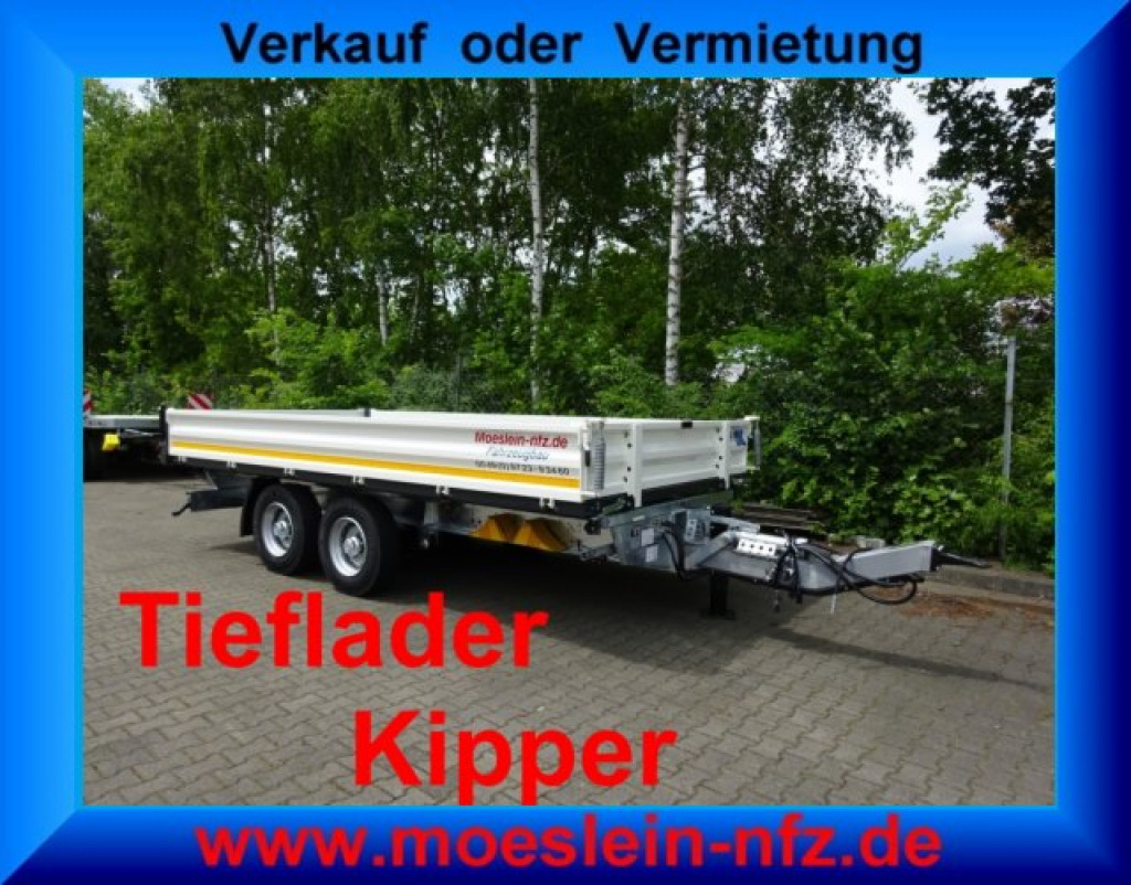Möslein TTD 13 Weiß 13 t Tandem 3- Seitenkipper Tieflader-- Neufahrzeug -- - Самосвальный прицеп: фото 1 Möslein TTD 13 Weiß 13 t Tandem 3- Seitenkipper Tieflader-- Neufahrzeug -- - Самосвальный прицеп: фото 1