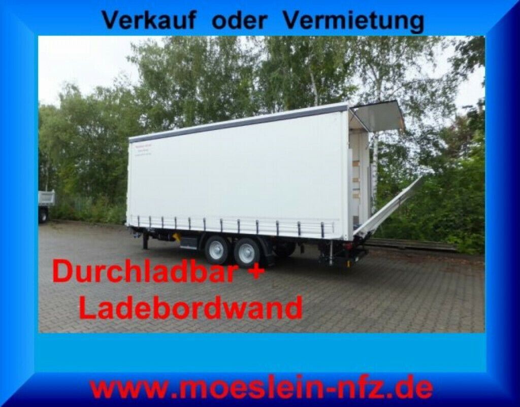 Möslein neuer Planenanhänger, Ladebordwand + Durchladba - Тентованный грузовик: фото 1 Möslein neuer Planenanhänger, Ladebordwand + Durchladba - Тентованный грузовик: фото 1