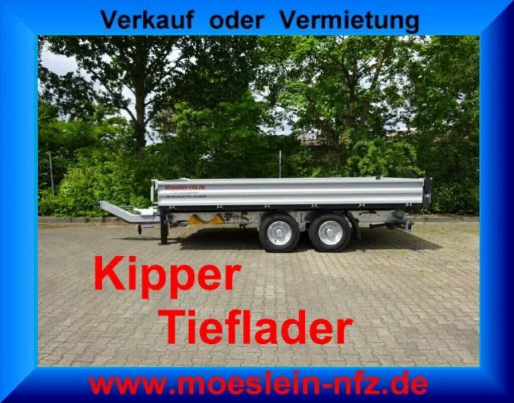Möslein neuer Tandem 3- Seitenkipper Tieflader-- Neufah - Самосвальный прицеп: фото 3 Möslein neuer Tandem 3- Seitenkipper Tieflader-- Neufah - Самосвальный прицеп: фото 3