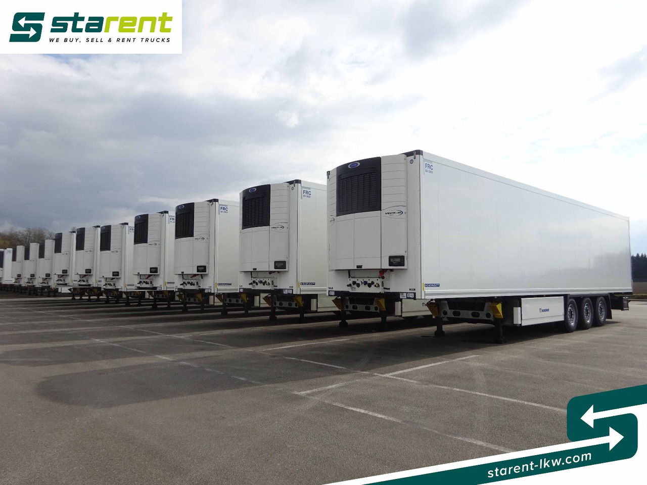 Krone Tiefkühler Carrier Vector 1550, Liftachse - Полуприцеп-рефрижератор: фото 1 Krone Tiefkühler Carrier Vector 1550, Liftachse - Полуприцеп-рефрижератор: фото 1