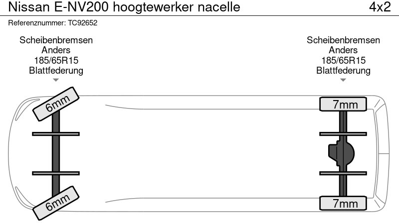 Фургон, Электрический фургон Nissan E-NV200 hoogtewerker nacelle: фото 17 Фургон, Электрический фургон Nissan E-NV200 hoogtewerker nacelle: фото 17