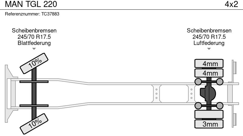 MAN TGL 220 - Тентованный грузовик: фото 5 MAN TGL 220 - Тентованный грузовик: фото 5