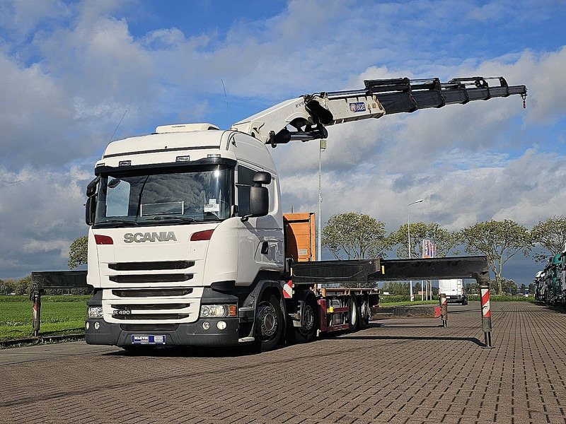 Scania R490 - Грузовик бортовой/ Платформа, Автоманипулятор: фото 1 Scania R490 - Грузовик бортовой/ Платформа, Автоманипулятор: фото 1