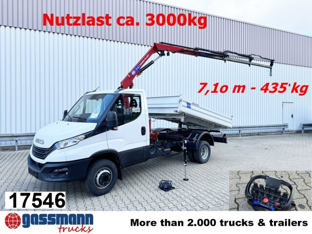 Iveco Daily 70C18H 4x2 mit Kran HMF 340-K3, Funk - Самосвал, Автоманипулятор: фото 1 Iveco Daily 70C18H 4x2 mit Kran HMF 340-K3, Funk - Самосвал, Автоманипулятор: фото 1
