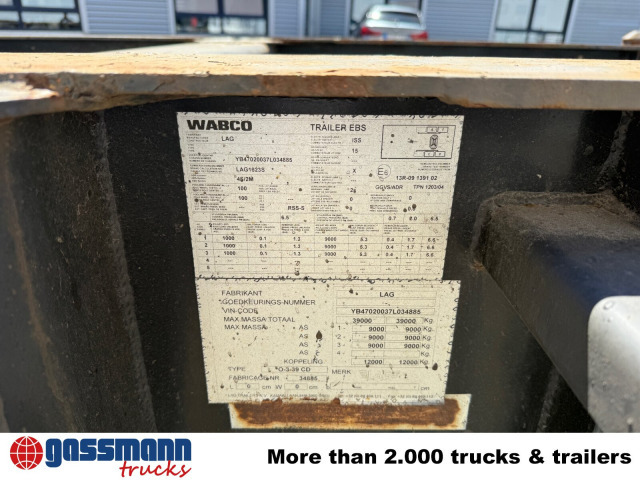 Lag 0-3-39 CD Containerchassis, 20ft und 30ft, ADR - Полуприцеп-контейнеровоз/ Сменный кузов: фото 2 Lag 0-3-39 CD Containerchassis, 20ft und 30ft, ADR - Полуприцеп-контейнеровоз/ Сменный кузов: фото 2