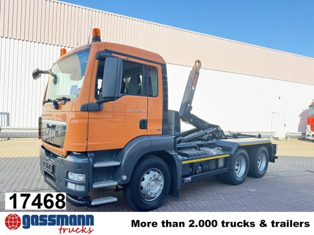 MAN TGS 26.360/440 6x4 BB, 2x AHK, Hiab Abroller Bj. - Крюковой мультилифт: фото 1 MAN TGS 26.360/440 6x4 BB, 2x AHK, Hiab Abroller Bj. - Крюковой мультилифт: фото 1