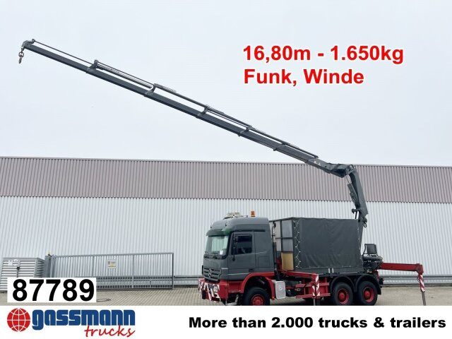 Mercedes-Benz Actros 3346 AK 6x6, 134t Anhängelast WSK, - Грузовик бортовой/ Платформа, Автоманипулятор: фото 1 Mercedes-Benz Actros 3346 AK 6x6, 134t Anhängelast WSK, - Грузовик бортовой/ Платформа, Автоманипулятор: фото 1
