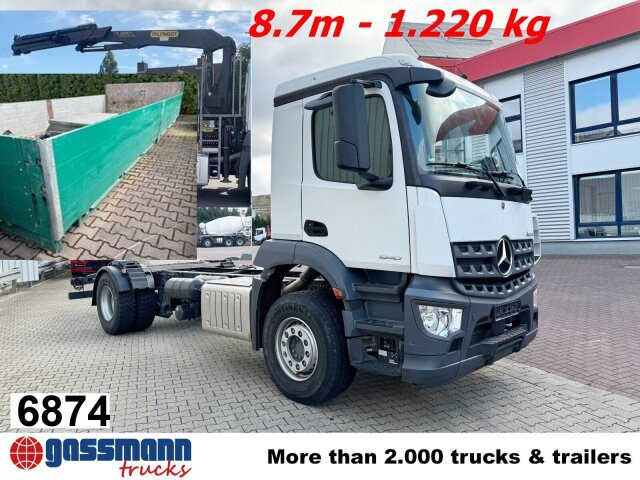 Mercedes-Benz Arocs 1840 L 4x2, Kran Palfinger PK12001L, - Грузовик бортовой/ Платформа, Автоманипулятор: фото 1 Mercedes-Benz Arocs 1840 L 4x2, Kran Palfinger PK12001L, - Грузовик бортовой/ Платформа, Автоманипулятор: фото 1
