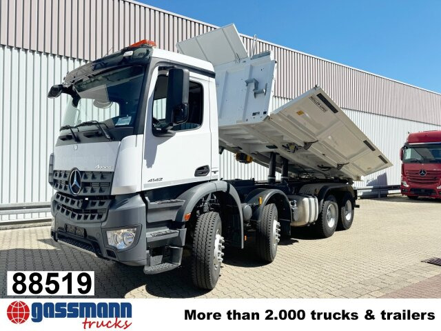 Mercedes-Benz Arocs 4142 K 8x4/4, Meiller Bordmatik links - Самосвал: фото 1 Mercedes-Benz Arocs 4142 K 8x4/4, Meiller Bordmatik links - Самосвал: фото 1