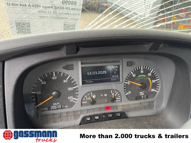 Mercedes-Benz Atego 1023 A 4x4, Einzelbereifung, Heckkran - Грузовик-шасси, Автоманипулятор: фото 2 Mercedes-Benz Atego 1023 A 4x4, Einzelbereifung, Heckkran - Грузовик-шасси, Автоманипулятор: фото 2