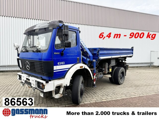 Mercedes-Benz SK 1922 AK 4x4 mit Kran Atlas AK 60.1, EX-THW! - Самосвал, Автоманипулятор: фото 1 Mercedes-Benz SK 1922 AK 4x4 mit Kran Atlas AK 60.1, EX-THW! - Самосвал, Автоманипулятор: фото 1