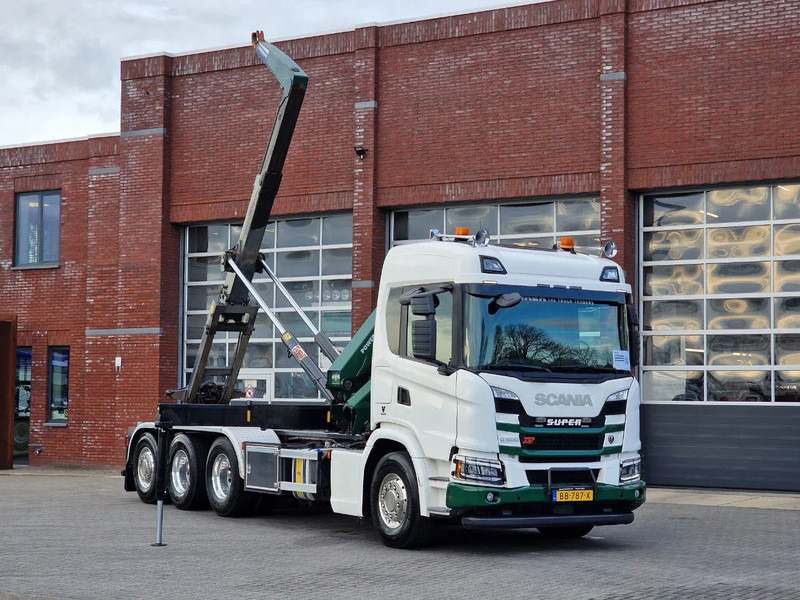 Scania G500 XT 8x4*4 - HMF 2820K Crane - AJK 20T Hooklift - Retarder - Full air - Like new - Автоманипулятор: фото 2 Scania G500 XT 8x4*4 - HMF 2820K Crane - AJK 20T Hooklift - Retarder - Full air - Like new - Автоманипулятор: фото 2
