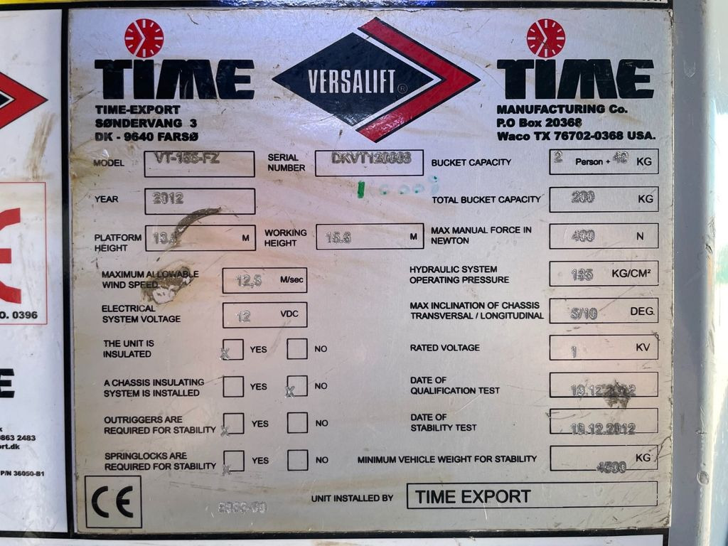 Грузовик с подъемником Mercedes-Benz Sprinter 516 CDI Versalift VT-155-FZ 15,6 m.: фото 6 Грузовик с подъемником Mercedes-Benz Sprinter 516 CDI Versalift VT-155-FZ 15,6 m.: фото 6