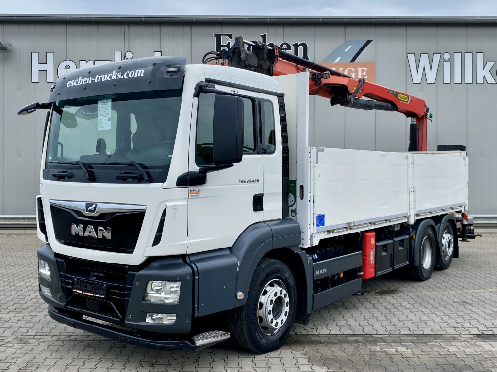 MAN TGS 26.420 6x2-4 LL / Palfinger PK 26.001 L Tec Heckkran - Грузовик бортовой/ Платформа, Автоманипулятор: фото 1 MAN TGS 26.420 6x2-4 LL / Palfinger PK 26.001 L Tec Heckkran - Грузовик бортовой/ Платформа, Автоманипулятор: фото 1