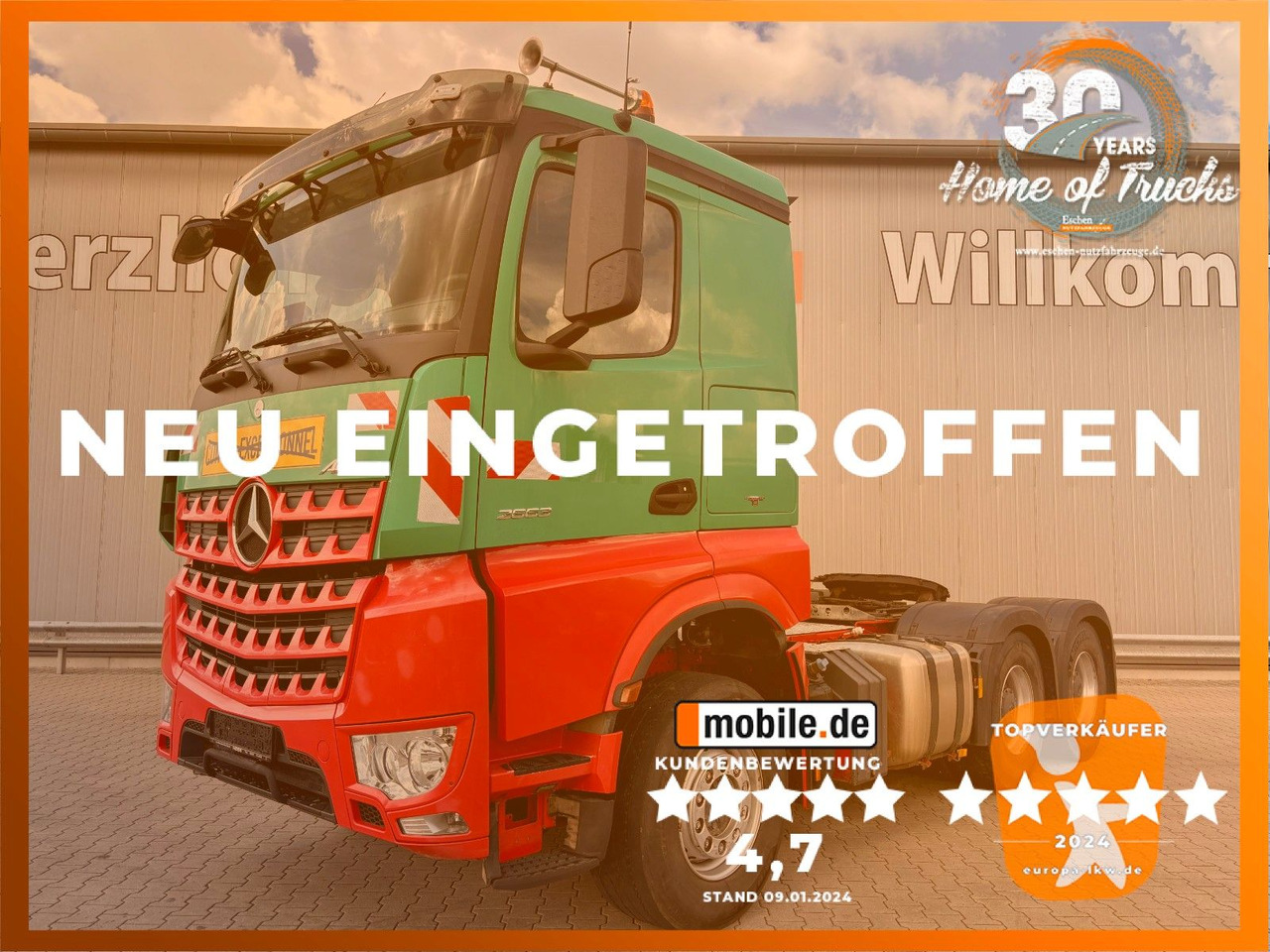 Mercedes-Benz Arcos 2663 LS 6x4 | TURBO-RETARDER-KUPPLUNG*Navi - Тягач: фото 1 Mercedes-Benz Arcos 2663 LS 6x4 | TURBO-RETARDER-KUPPLUNG*Navi - Тягач: фото 1