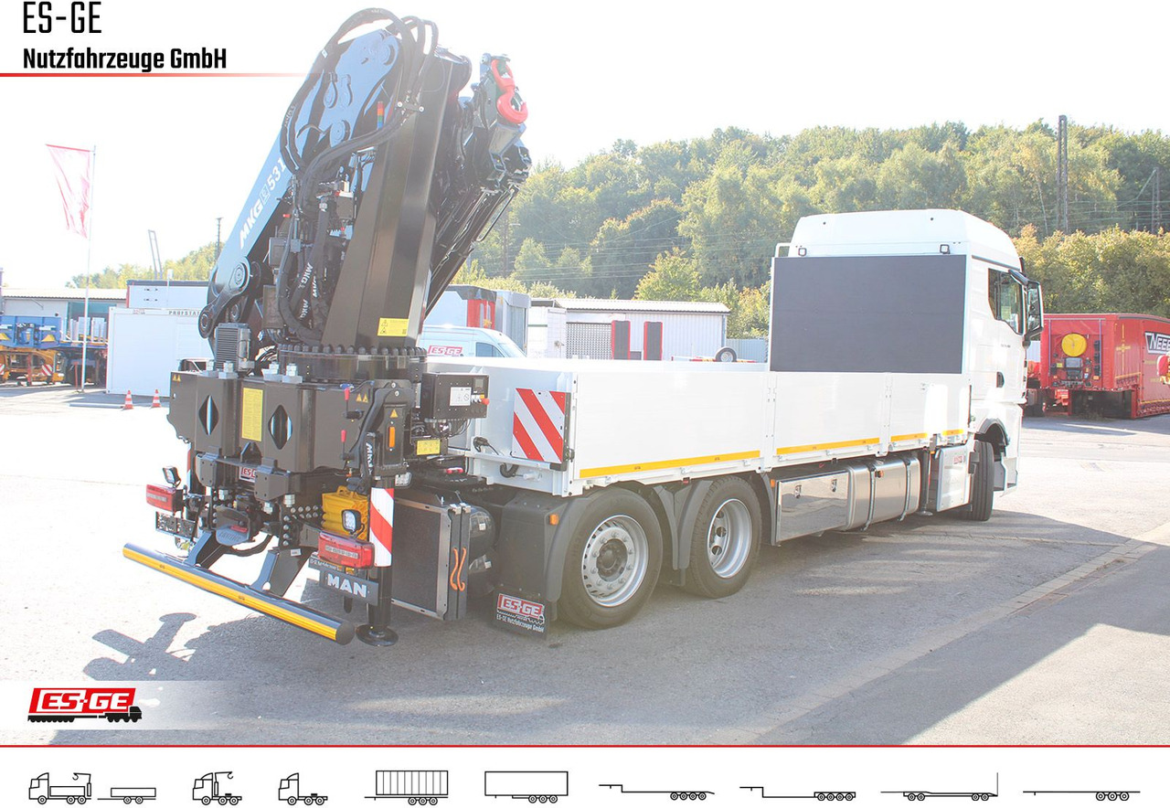 MAN TGX 26.480 6x2-4 LL, MKG-Ladekran HLK531 a5 - Грузовик бортовой/ Платформа, Автоманипулятор: фото 4 MAN TGX 26.480 6x2-4 LL, MKG-Ladekran HLK531 a5 - Грузовик бортовой/ Платформа, Автоманипулятор: фото 4