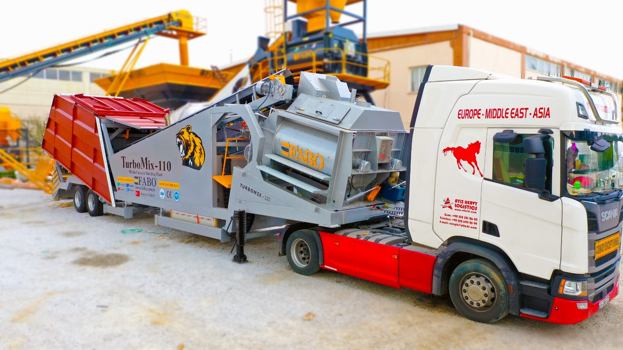 Новый Бетонный завод FABO mobile concrete batching plant: фото 1