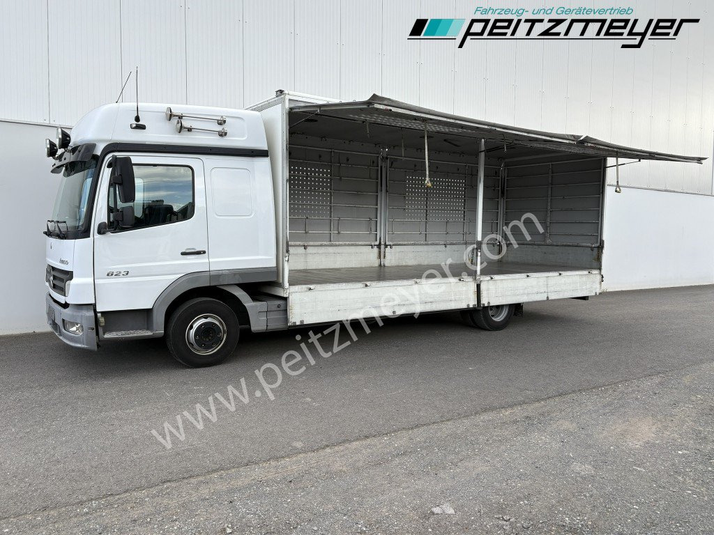 MERCEDES-BENZ Atego 823 L Geflügelpritsche L - Fahrerhaus, Klima, 2 x AHK - Грузовик с закрытым кузовом: фото 1 MERCEDES-BENZ Atego 823 L Geflügelpritsche L - Fahrerhaus, Klima, 2 x AHK - Грузовик с закрытым кузовом: фото 1