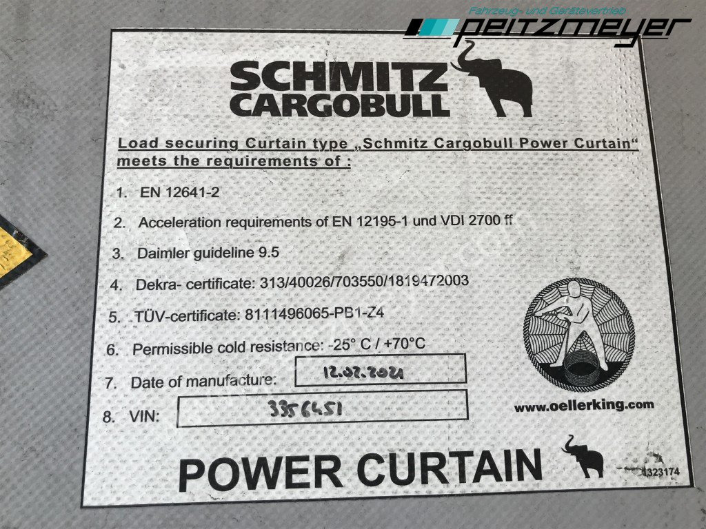 Тентованный полуприцеп SCHMITZ 3 Achs Pritschenauflieger SCS 24/L-13.62 Mega, Power-Curtain Jumbo, Edscha, RSAB,: фото 19