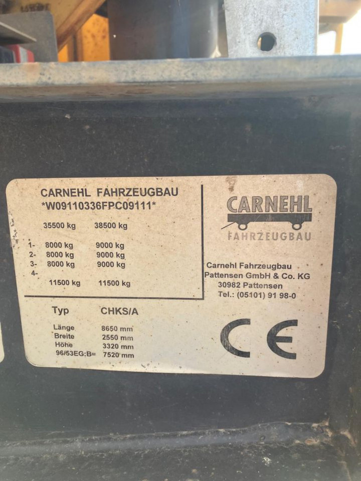 CARNEHL Kippauflieger CHKS A Kippauflieger - Самосвальный полуприцеп: фото 5 CARNEHL Kippauflieger CHKS A Kippauflieger - Самосвальный полуприцеп: фото 5