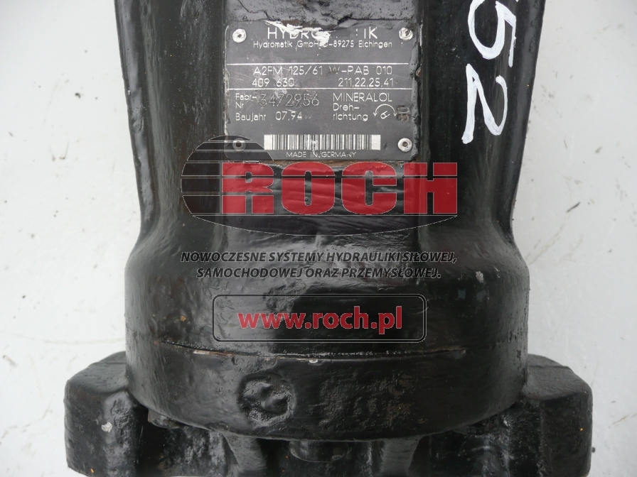 HYDROMATIK A2FM125/61W-PAB010 409630 211.22.25.41 - Гидравлический мотор для Колёсных экскаваторов: фото 2 HYDROMATIK A2FM125/61W-PAB010 409630 211.22.25.41 - Гидравлический мотор для Колёсных экскаваторов: фото 2