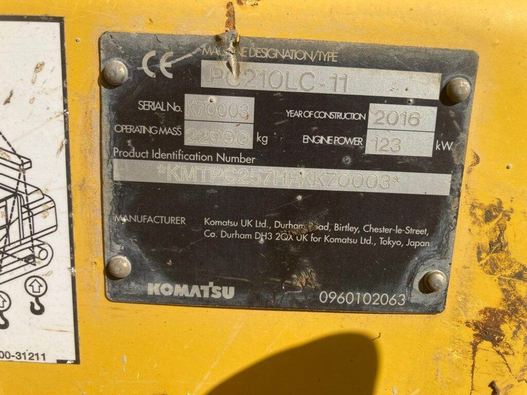 Гусеничный экскаватор Komatsu PC210LC-11: фото 10