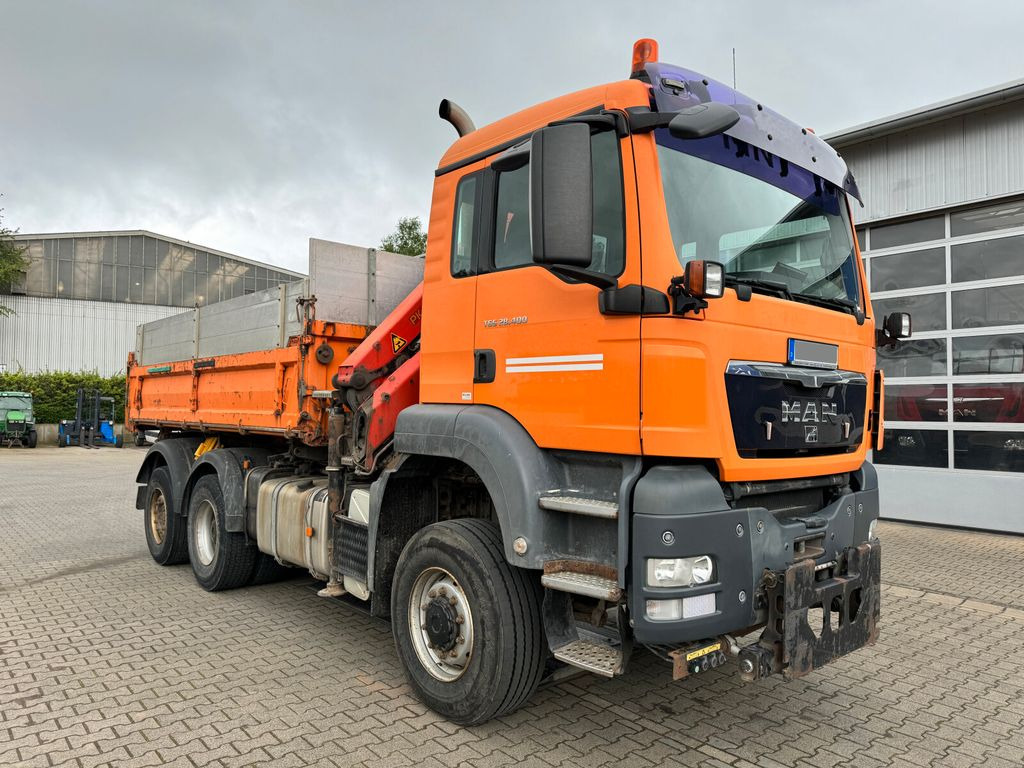 Самосвал, Автоманипулятор MAN TGS 28.400 6x4-4 Kipper Kran Palfinger PK12001: фото 1