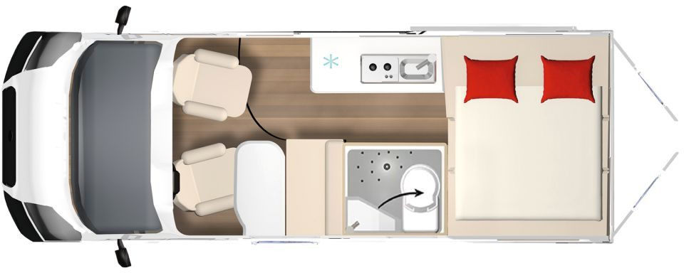 Bürstner B66 600 C Gästebett quer zur Sitzgruppe - Кастенваген: фото 2 Bürstner B66 600 C Gästebett quer zur Sitzgruppe - Кастенваген: фото 2