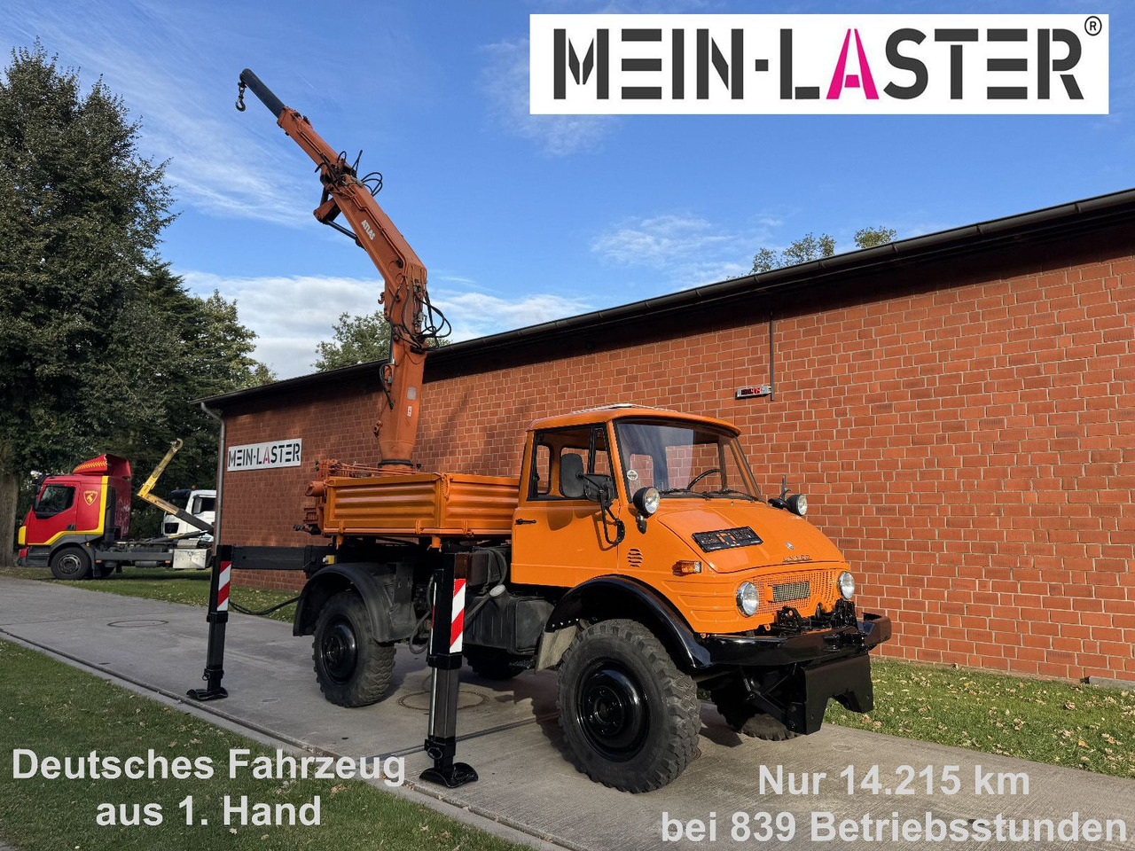 Unimog U 1100 Atlas AK 3006 nur 14.215 km-1. Hand - Автоманипулятор, Грузовик бортовой/ Платформа: фото 1 Unimog U 1100 Atlas AK 3006 nur 14.215 km-1. Hand - Автоманипулятор, Грузовик бортовой/ Платформа: фото 1