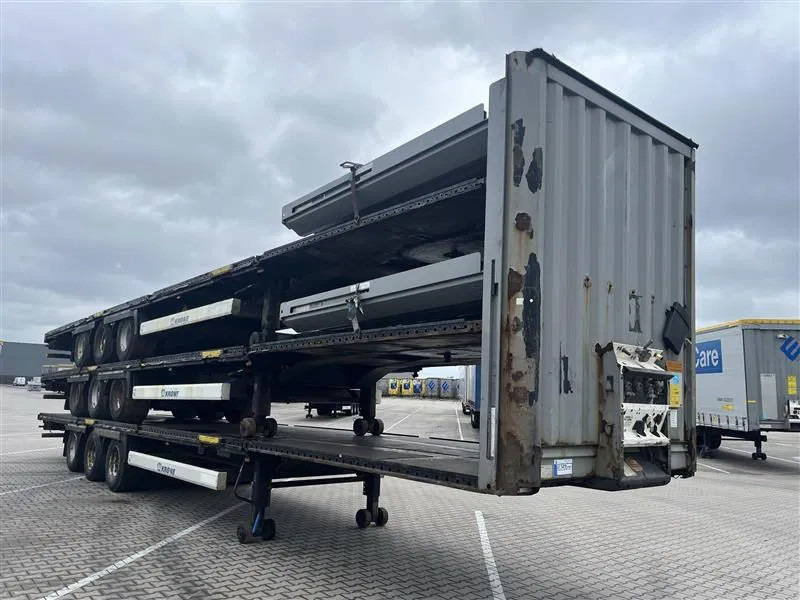 Krone 1x 2014 & 2x 2013 XL MEGA P400 HUCKEPACK FLAT STACK - Полуприцеп-фургон: фото 1 Krone 1x 2014 & 2x 2013 XL MEGA P400 HUCKEPACK FLAT STACK - Полуприцеп-фургон: фото 1